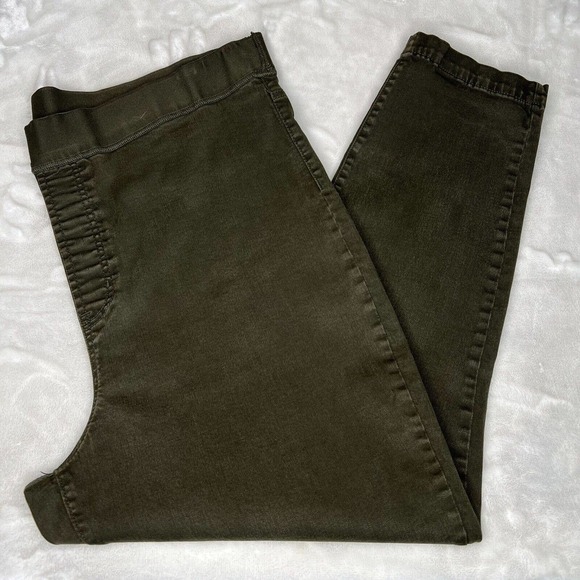 Buffalo David Bitton Olive Green High Rise Pull On Jegging Jeans Pants XXL - Picture 2 of 11